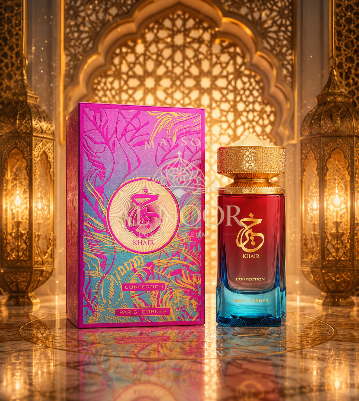 Perfume de Vainilla Khair Confection. Fragancia Paris Corner. 100ml - Maison Al Noor Luxury Perfumes