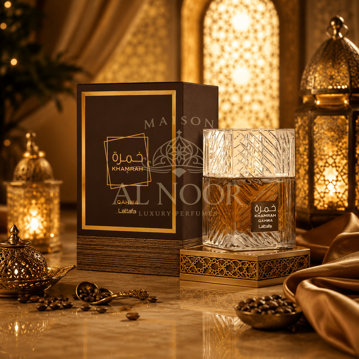 Khamrah Qahwa by Lattafa. 100ml - Maison Al Noor Luxury Perfumes