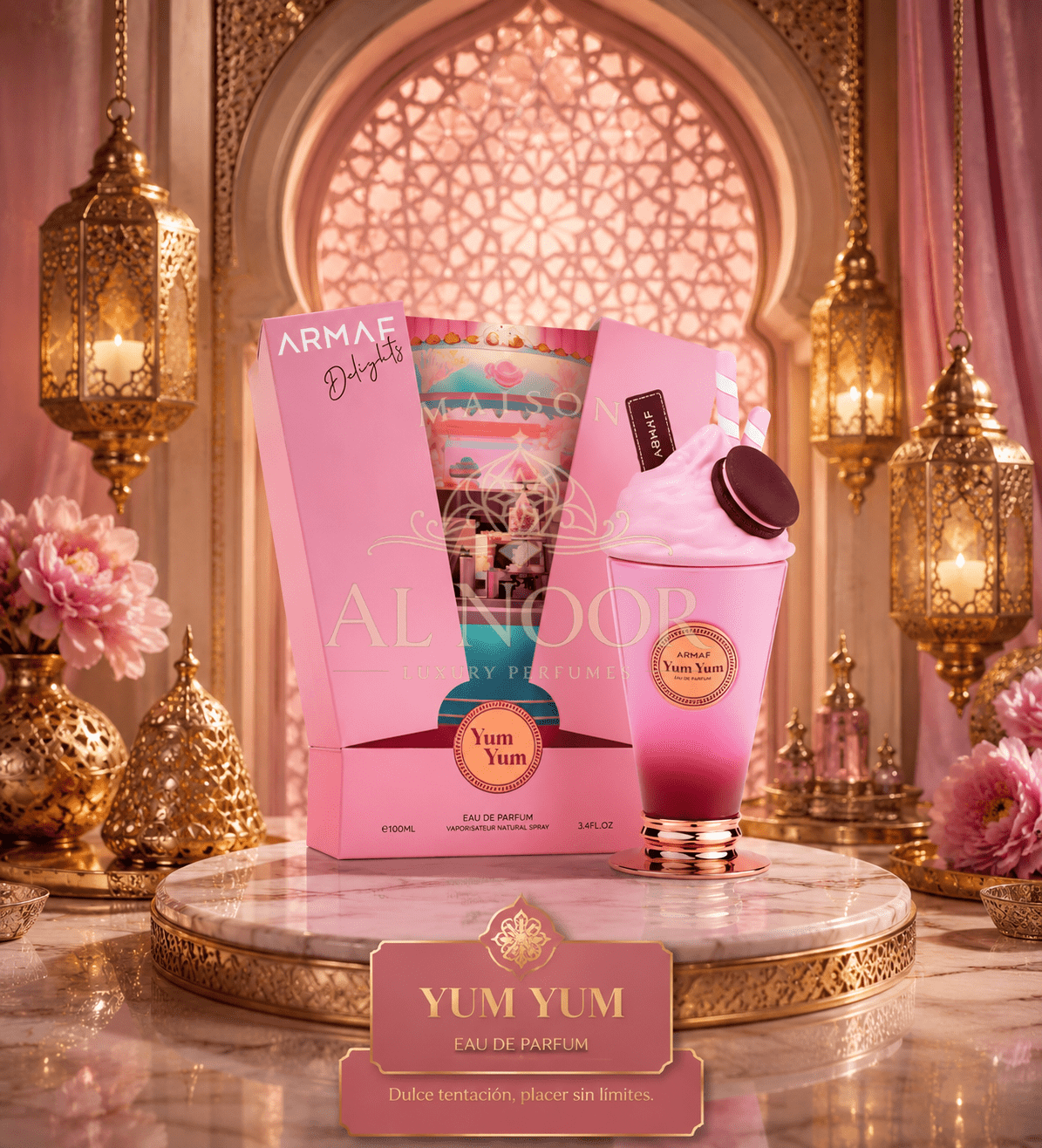 Yum Yum by Armaf: Perfume femenino con fragrancia lujosa y almizcle. 100ml - Maison Al Noor Luxury Perfumes